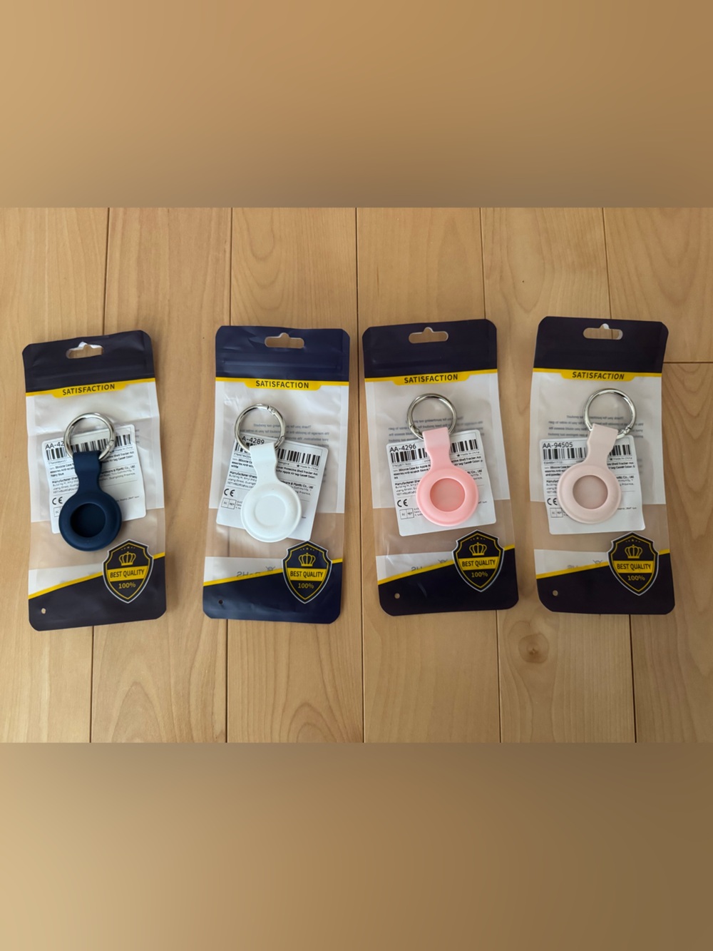 Air Tag Silicone Keychain Holder (x4)